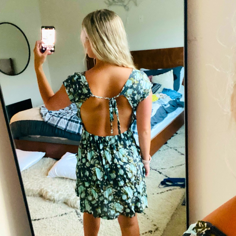 Floral Open Back Sundress
